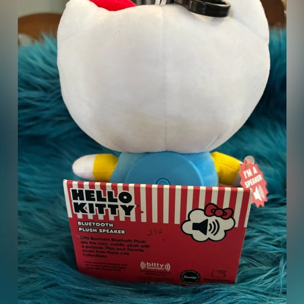 NWT Hello Kitty plush Bluetooth speaker. Rechargeable. Girlhoodcore, Bubblegum - Picture 3 of 6